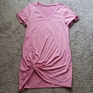 Knotted t-shirt dress